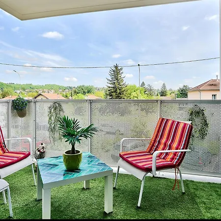 L'Eden Urbain Proche Lyon, Terrasse, BBQ et Parking Apartment *