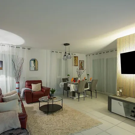 L'Eden Urbain Proche Lyon, Terrasse, BBQ et Parking Grigny (Rhone)